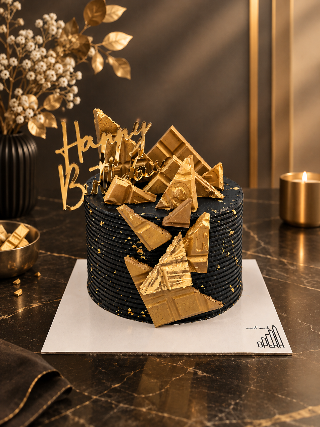 Golden Chocolate Elegance
